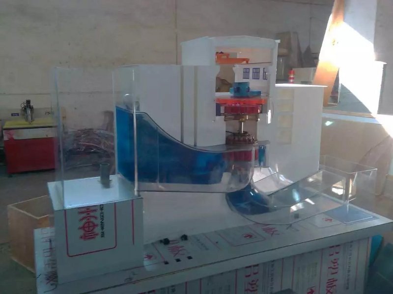重庆水利电力学院-轴流式水轮发电机组模型;无引渠泵站模型