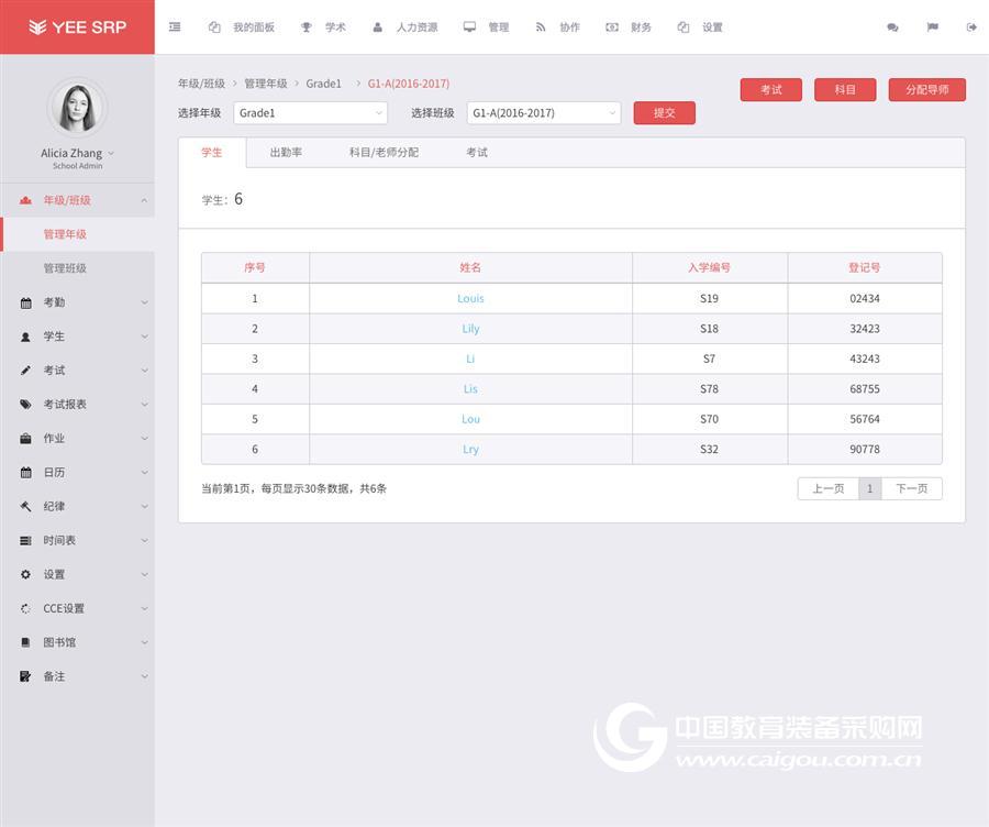 易学YEESRP数字化校园综合应用平台
