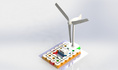新能源電子積木實驗玩具diy科學物理電學少兒邏輯 風能發電實驗
