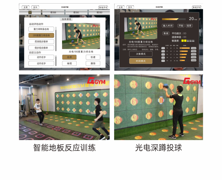 c4gym智能训练系统全息训练大数据分析