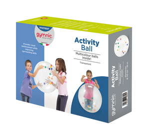 Activity Ball 柔软度3级 活动瑜伽球 内部带彩色装饰透明款