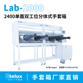 2400单面双工位分体式手套箱