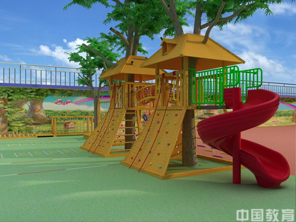 天津公安局幼儿园----树屋设计改变传统玩法