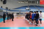 中国石油大学学校领导来体育教学部看望慰问寒假集训师生