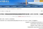 《河南省加快教育新型基礎設施建設專項行動方案》印發