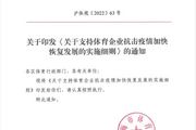 上海市體育局推出10項措施支持體育企業加快恢復發展